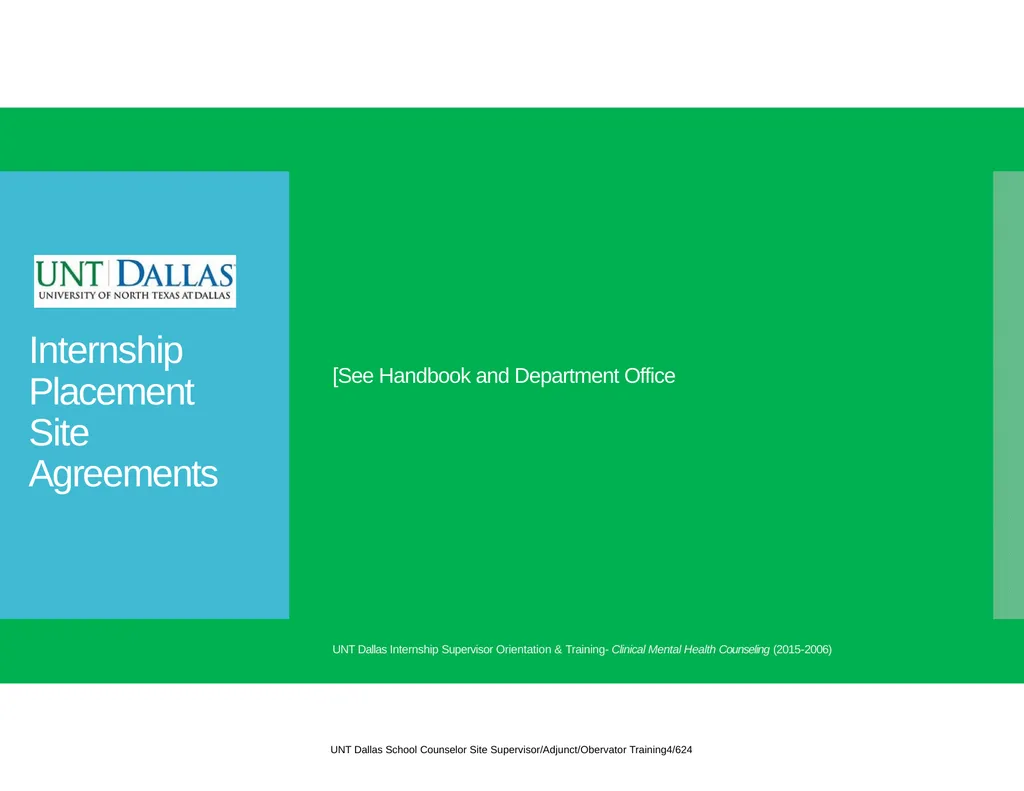 Internship Site Supervisor Orientation and - slide 30 of 32