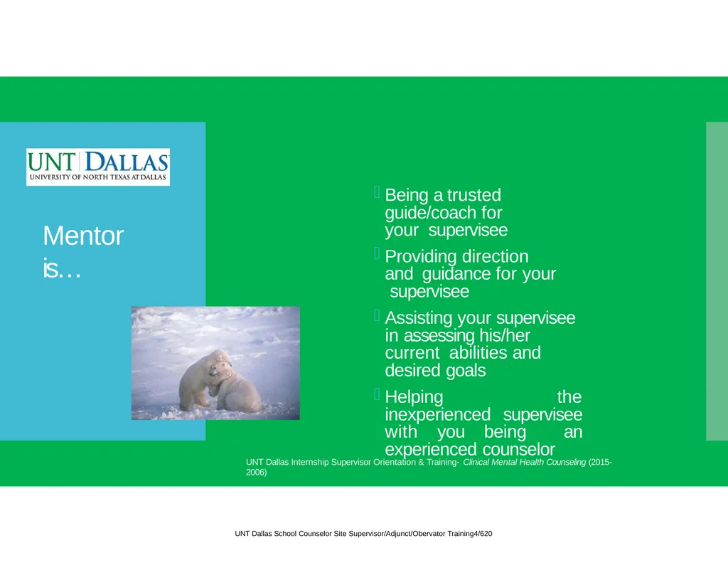 Internship Site Supervisor Orientation and - slide 24 of 32