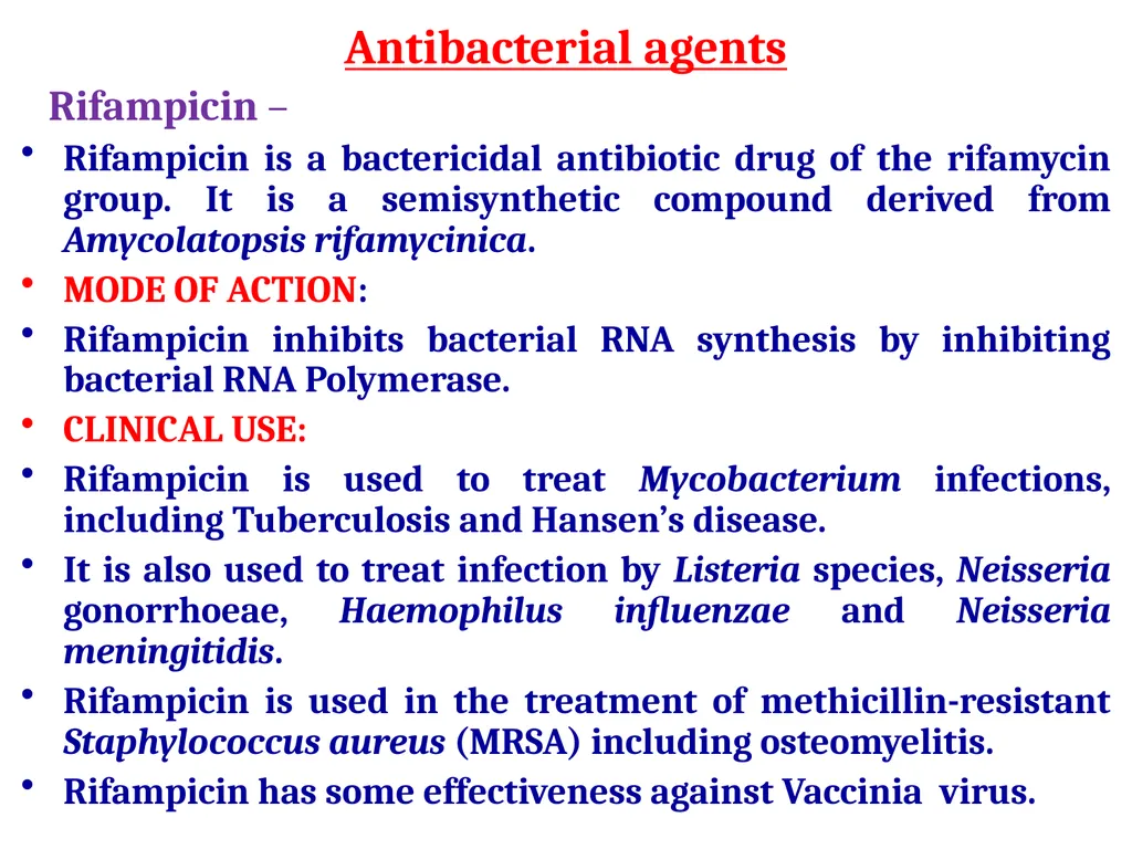 Unit VI Antimicrobial chemotherapy The term - slide 7 of 30
