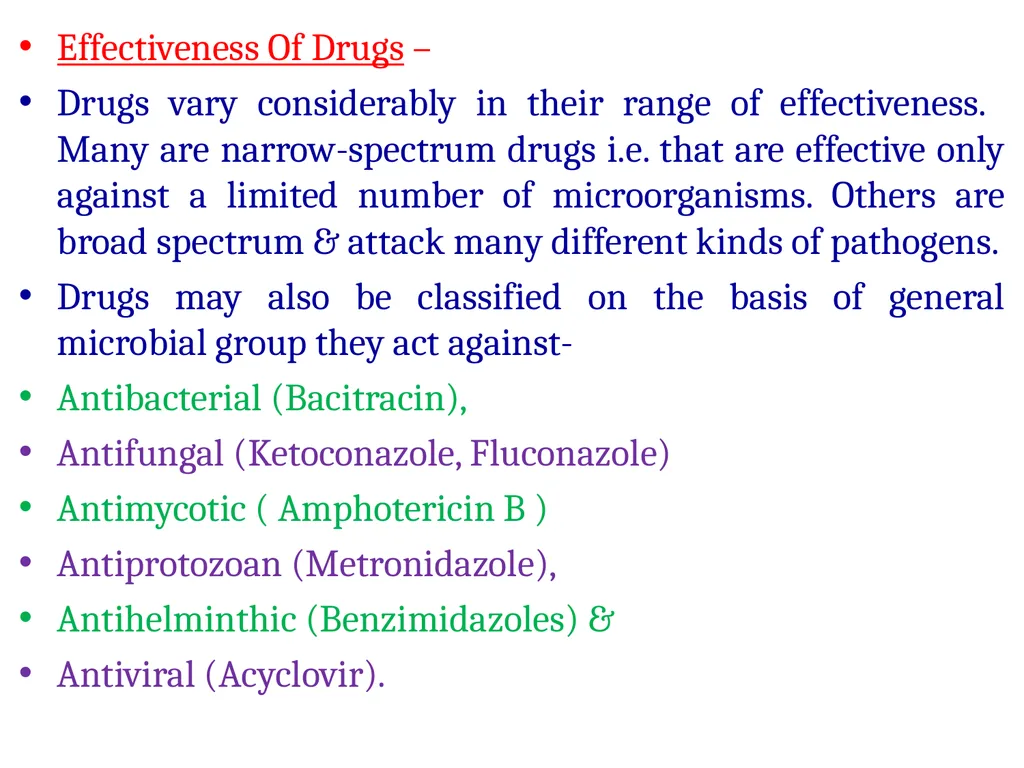 Unit VI Antimicrobial chemotherapy The term - slide 6 of 30