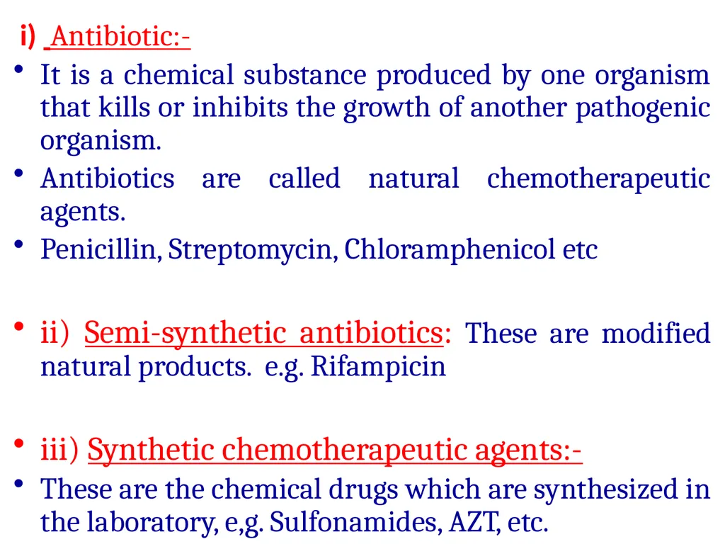 Unit VI Antimicrobial chemotherapy The term - slide 3 of 30