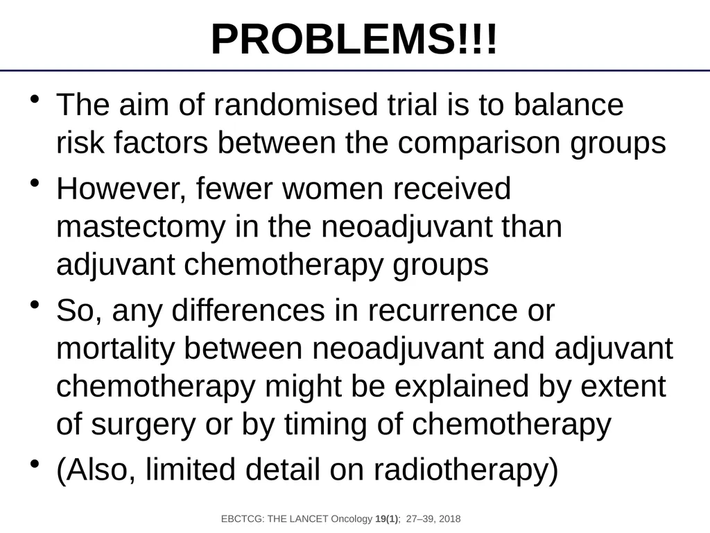 Long-term outcomes for neoadjuvant versus adjuvant - slide 14 of 22