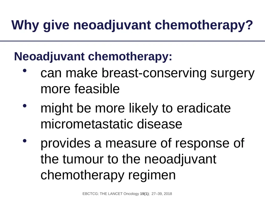 Long-term outcomes for neoadjuvant versus adjuvant - slide 2 of 22