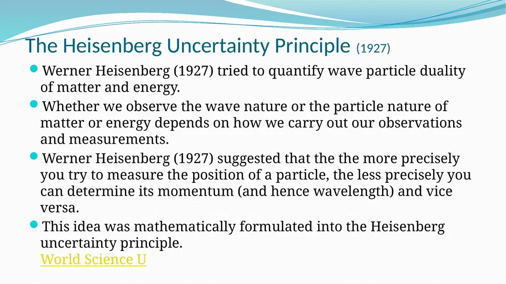 Intro to Quantum Theory AH Quanta & Waves “I think - slide 16 of 29