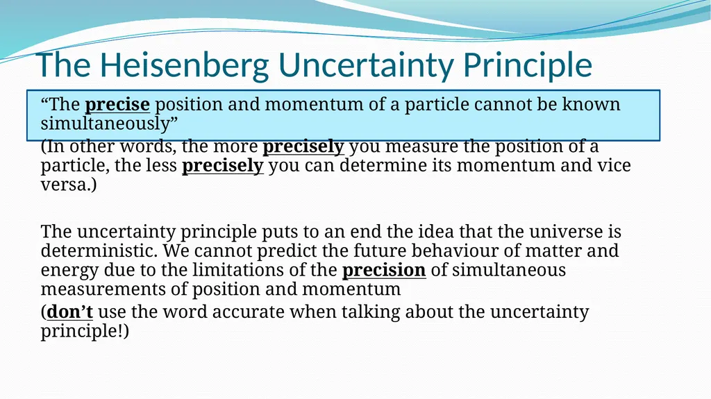 Intro to Quantum Theory AH Quanta & Waves “I think - slide 17 of 29