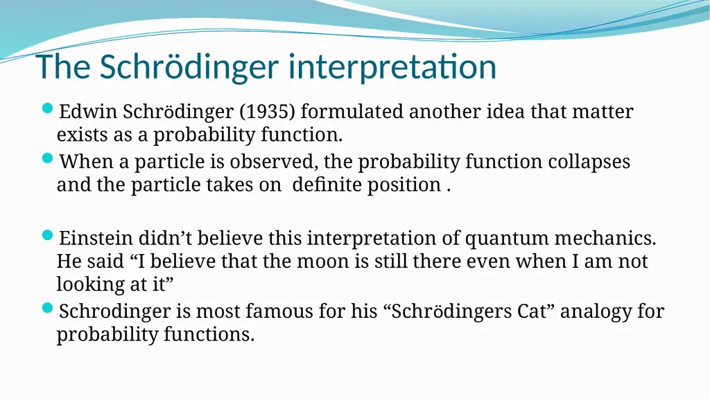 Intro to Quantum Theory AH Quanta & Waves “I think - slide 14 of 29