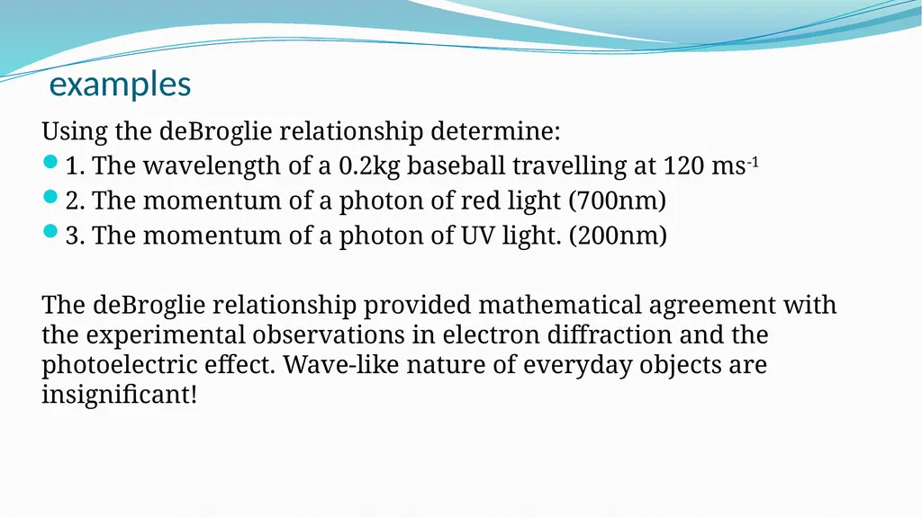 Intro to Quantum Theory AH Quanta & Waves “I think - slide 10 of 29