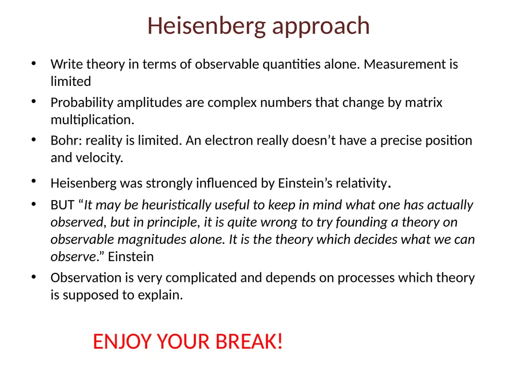 Quantum Measurement The Copenhagen interpretation - slide 4 of 17