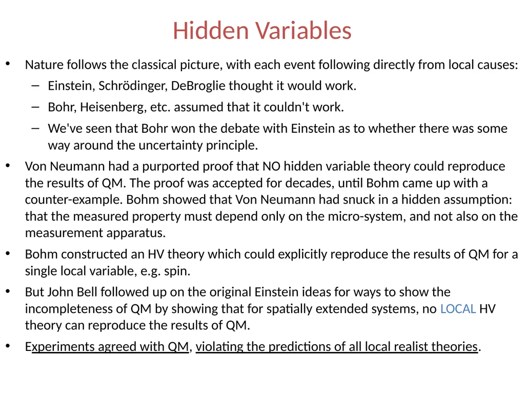 Quantum Measurement The Copenhagen interpretation - slide 14 of 17
