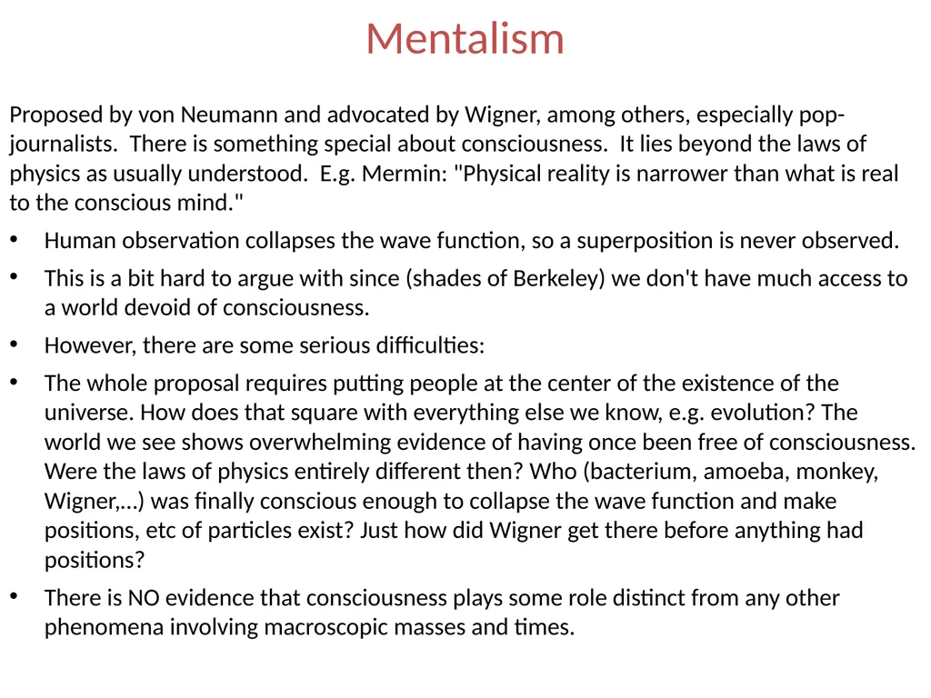 Quantum Measurement The Copenhagen interpretation - slide 15 of 17