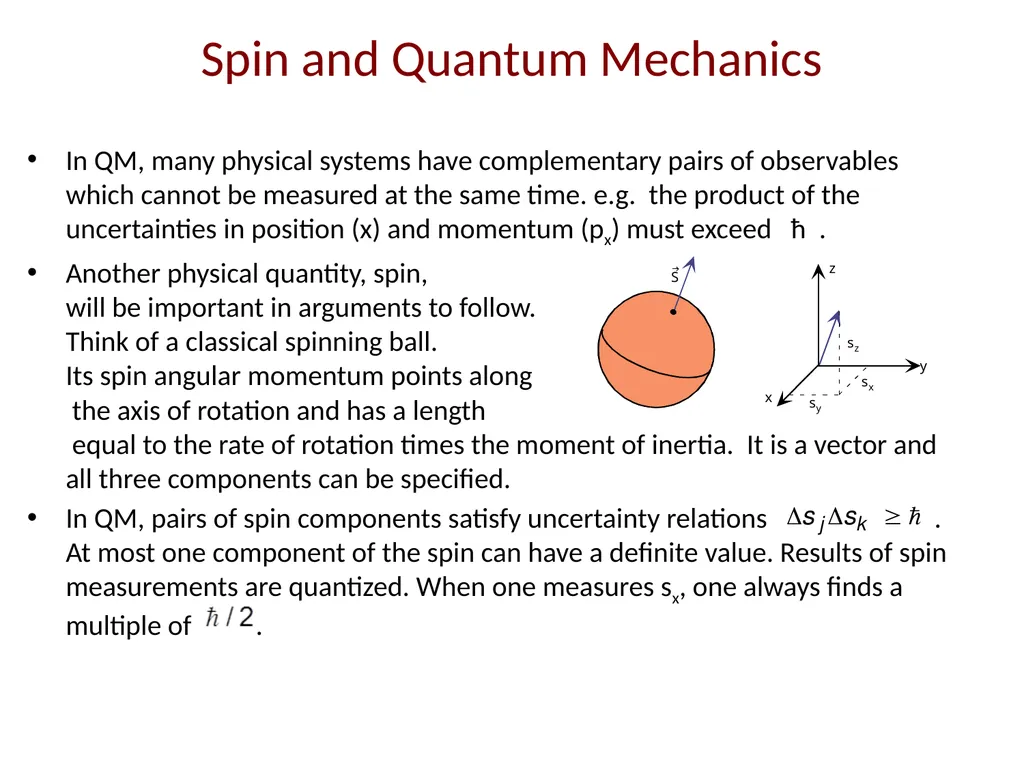 Quantum Measurement The Copenhagen interpretation - slide 7 of 17