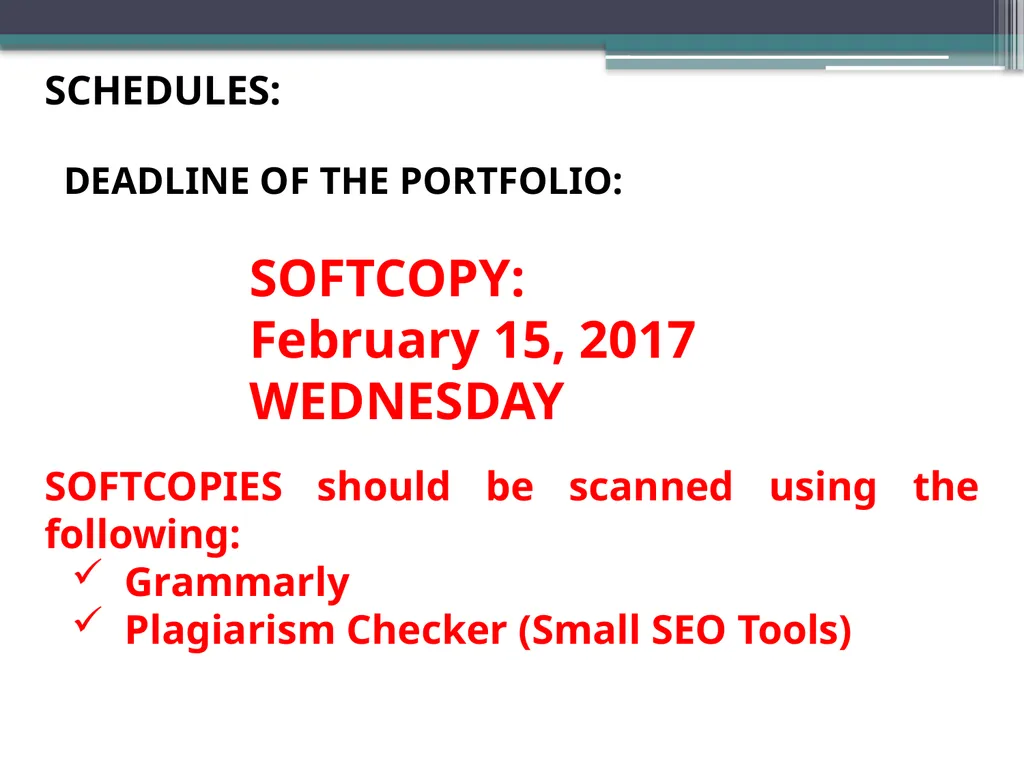 Guidelines for Field Study Students Prepared by: - slide 11 of 15