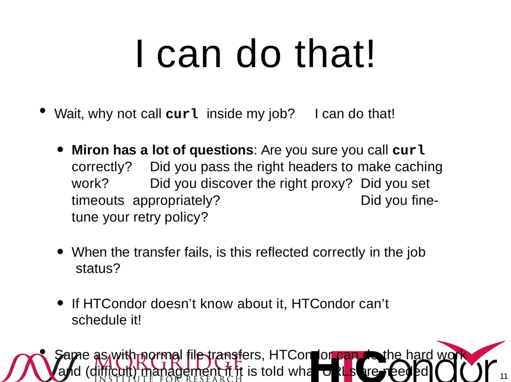Moving your job’s data Or, more appropriately, - slide 11 of 16
