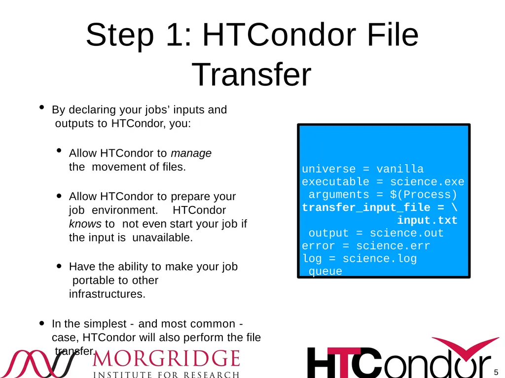 Moving your job’s data Or, more appropriately, - slide 5 of 16