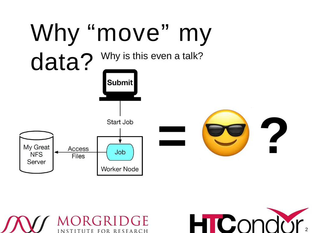 Moving your job’s data Or, more appropriately, - slide 2 of 16