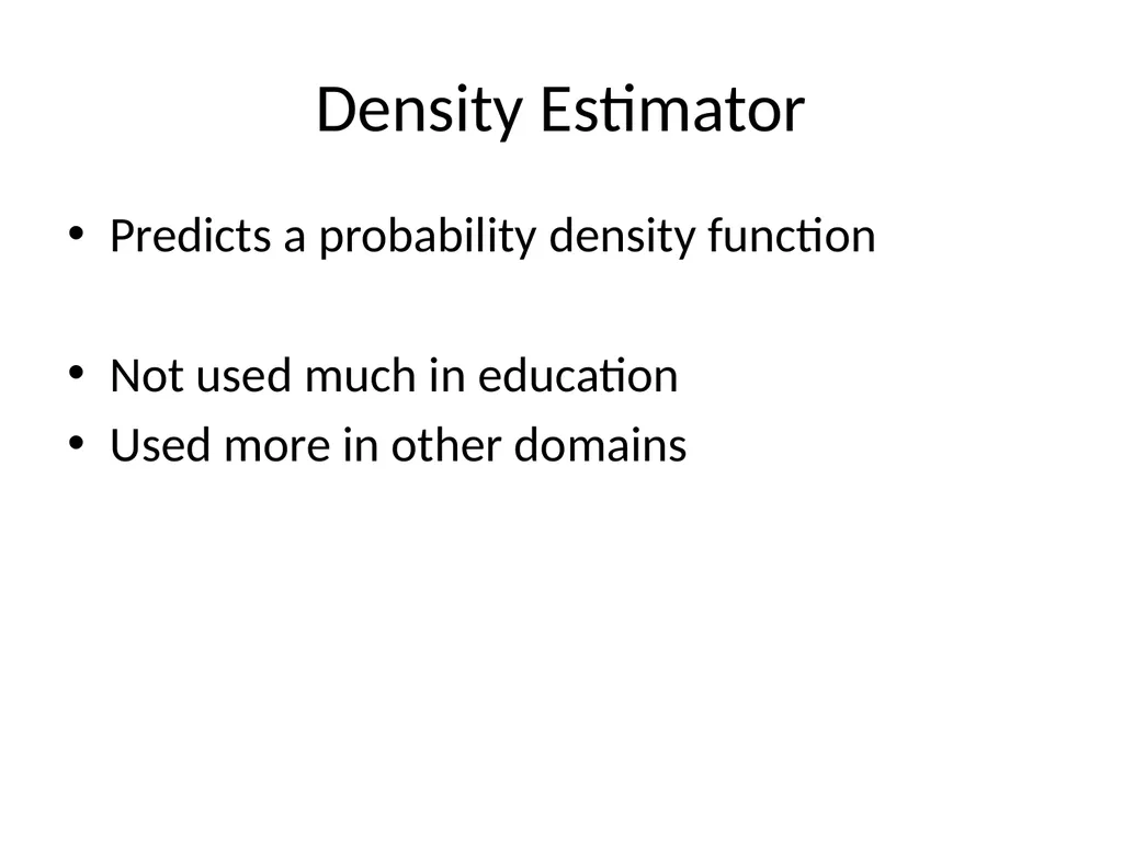 Core Methods in Educational Data Mining EDUC6191 - slide 25 of 69