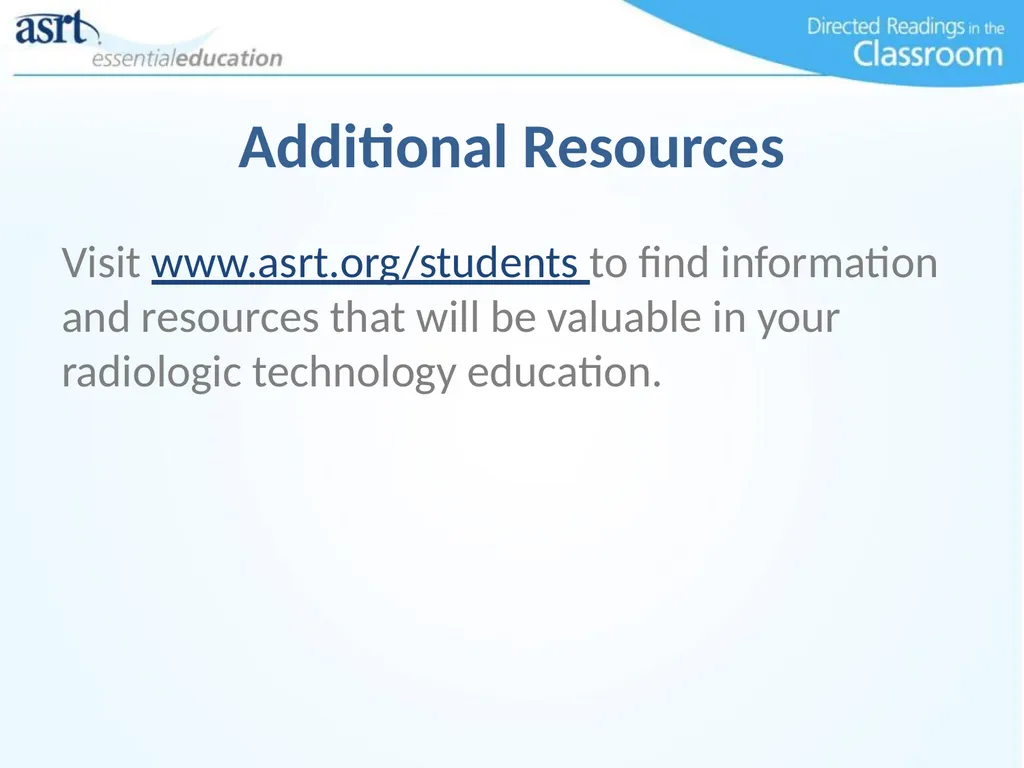 Occupational Radiation Safety Directed Readings In - slide 54 of 54