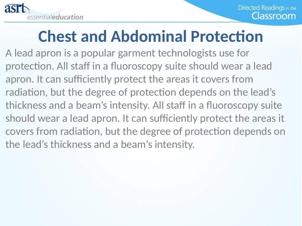 Occupational Radiation Safety Directed Readings In - slide 29 of 54