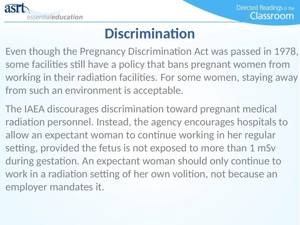Occupational Radiation Safety Directed Readings In - slide 51 of 54