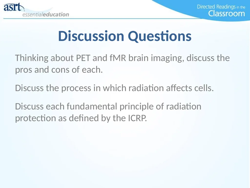 Occupational Radiation Safety Directed Readings In - slide 53 of 54