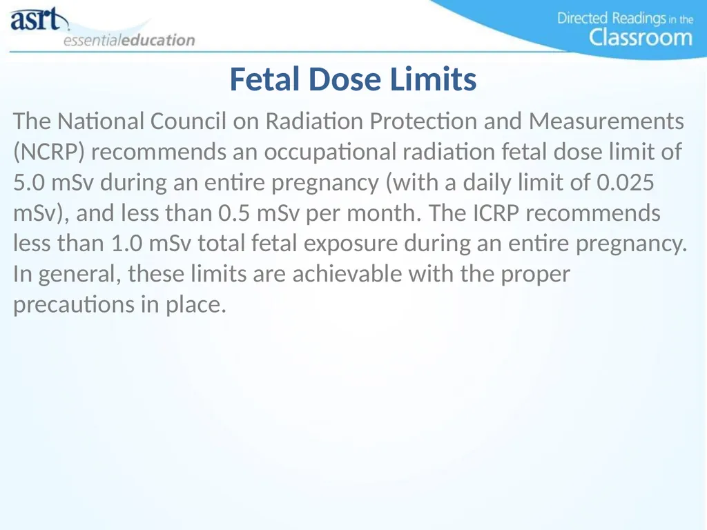 Occupational Radiation Safety Directed Readings In - slide 45 of 54