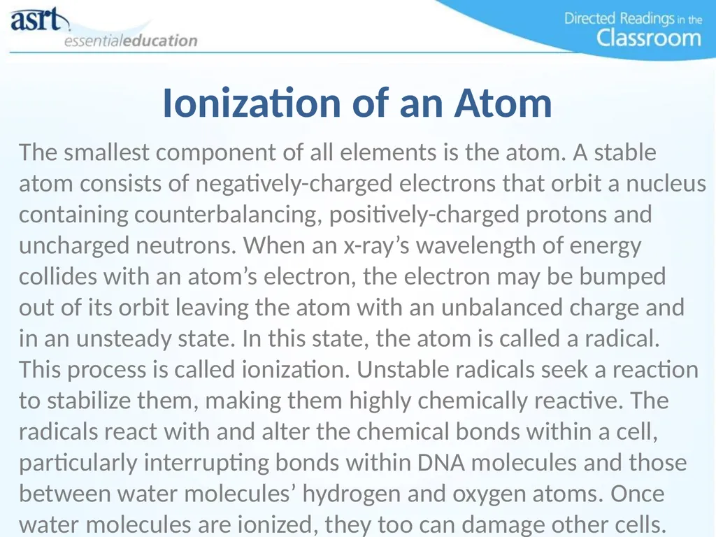 Occupational Radiation Safety Directed Readings In - slide 8 of 54