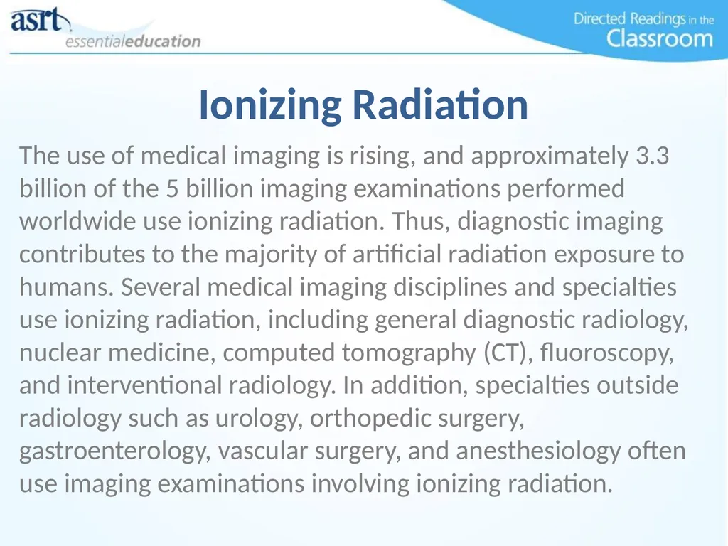 Occupational Radiation Safety Directed Readings In - slide 4 of 54