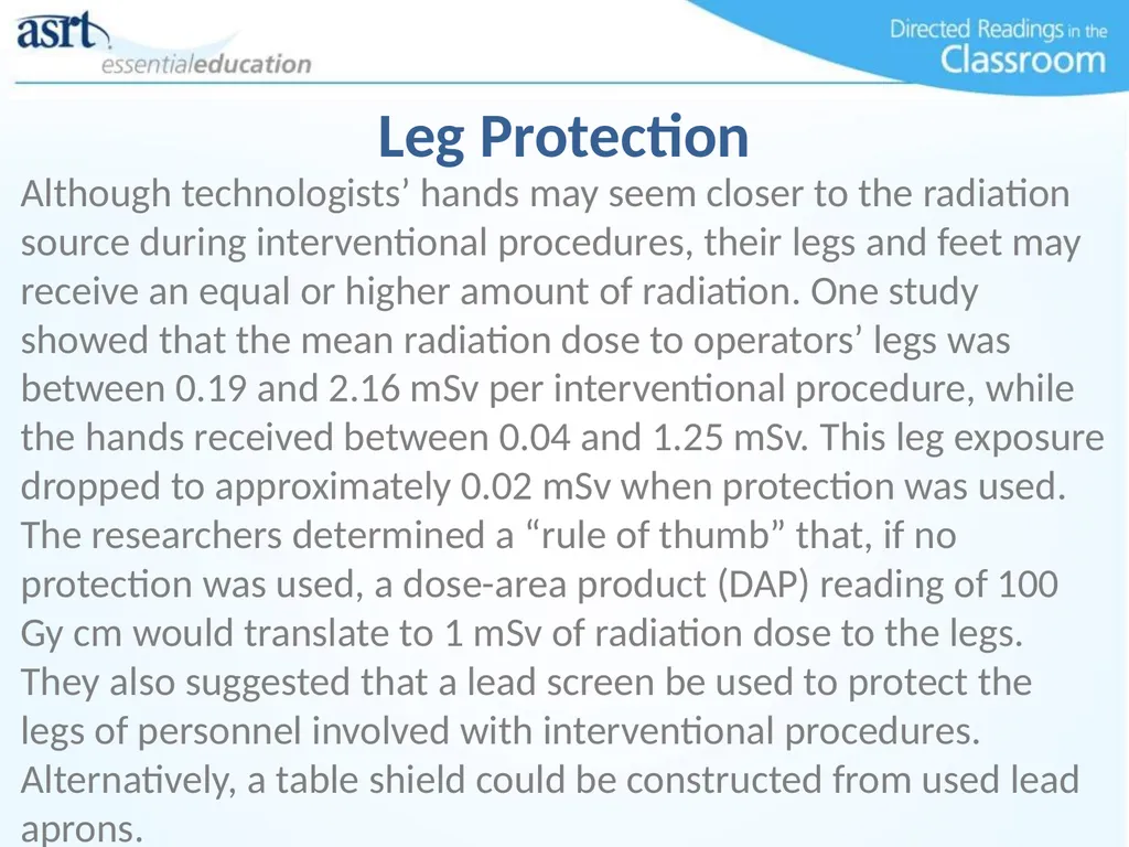 Occupational Radiation Safety Directed Readings In - slide 30 of 54