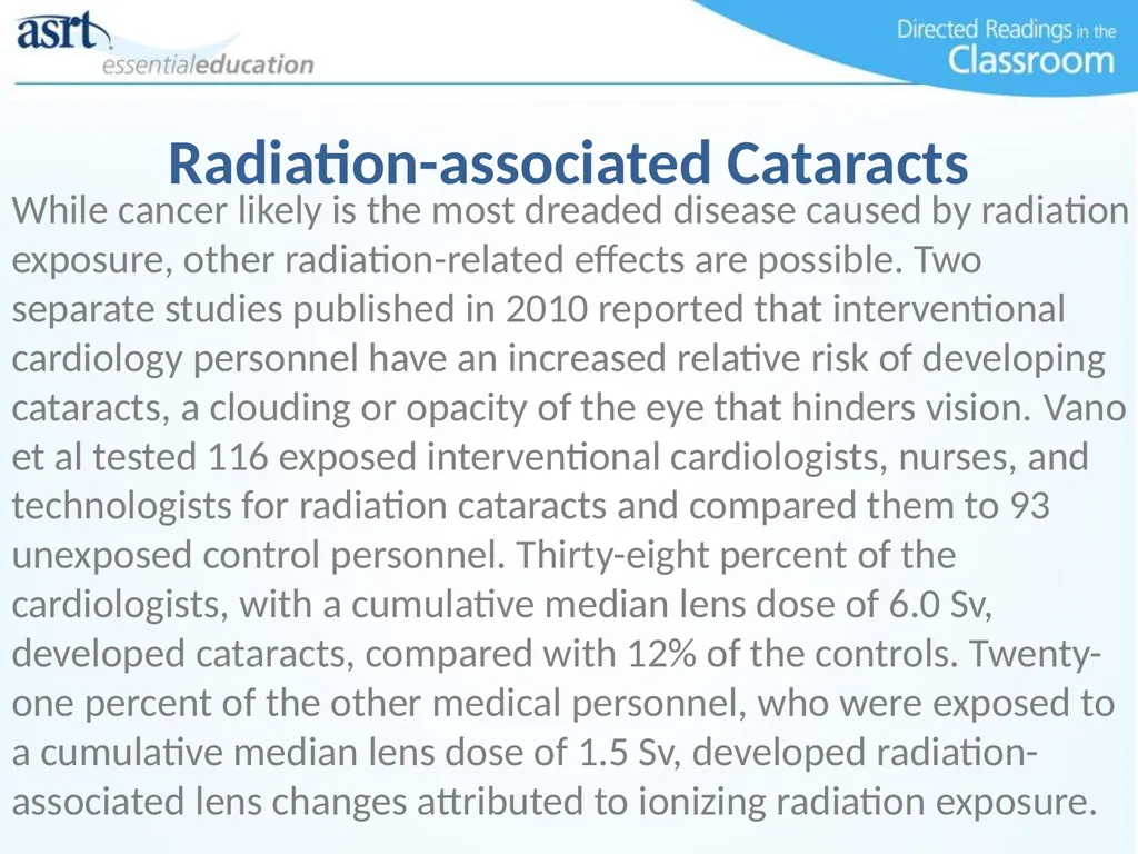 Occupational Radiation Safety Directed Readings In - slide 14 of 54