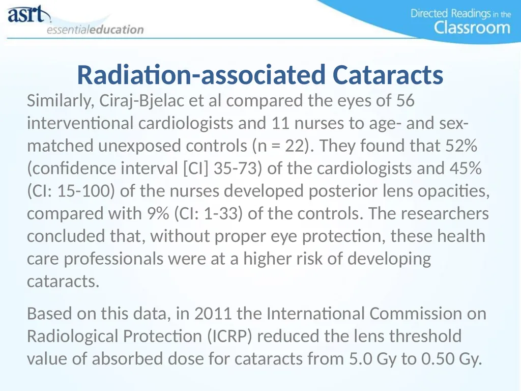 Occupational Radiation Safety Directed Readings In - slide 15 of 54
