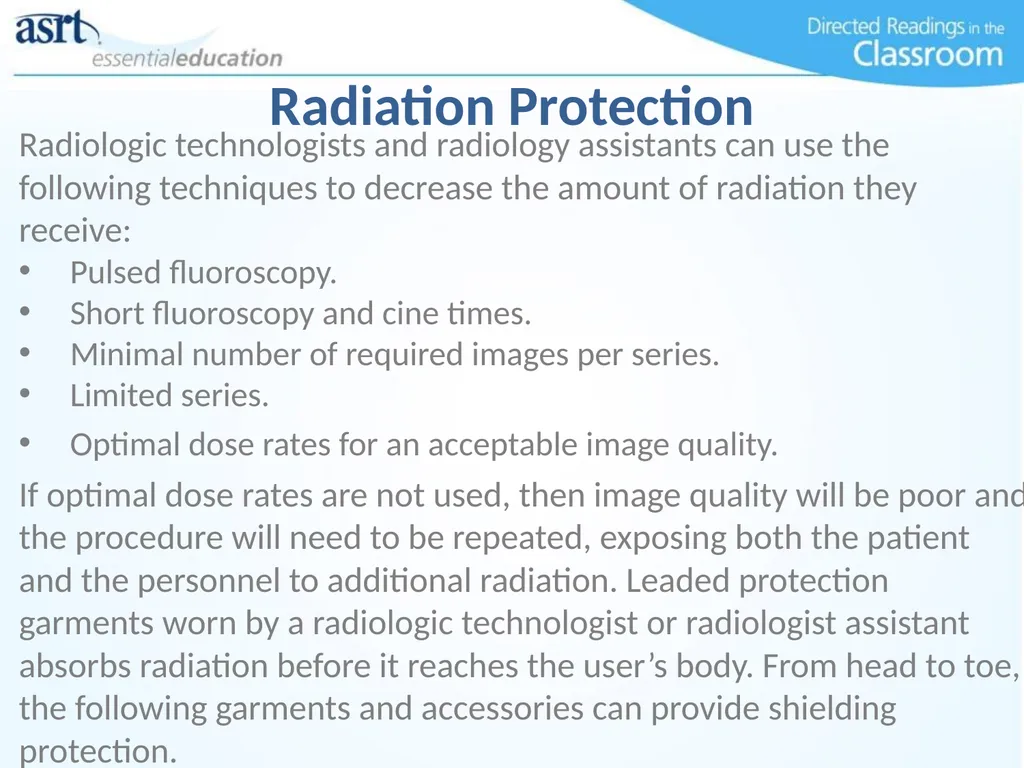 Occupational Radiation Safety Directed Readings In - slide 23 of 54