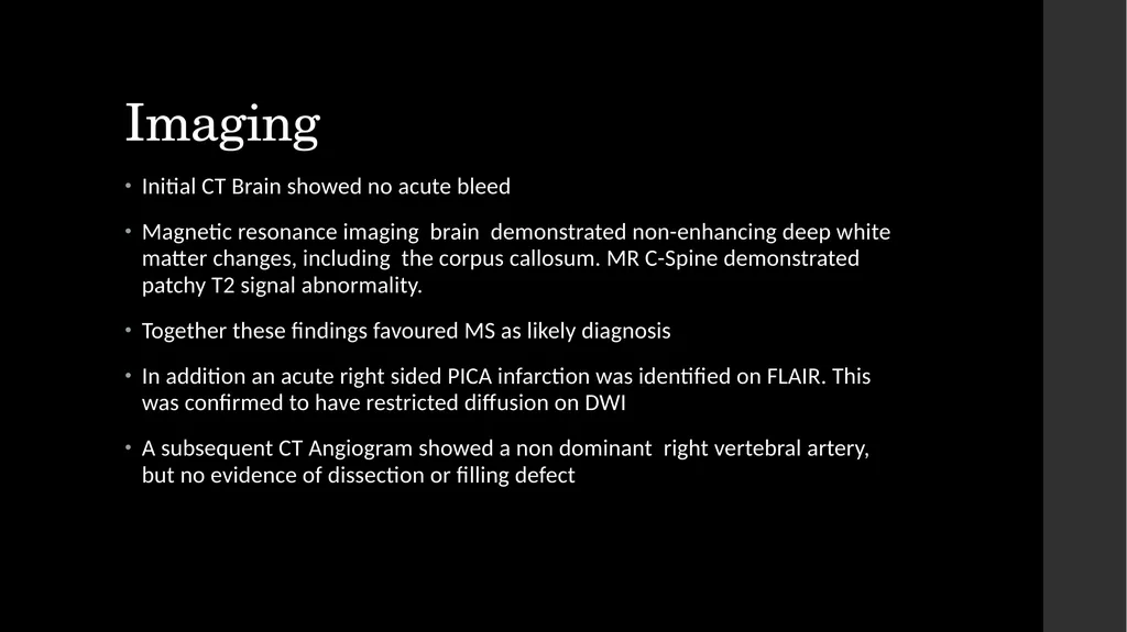 Simultaneous Stroke and first presentation of - slide 5 of 10