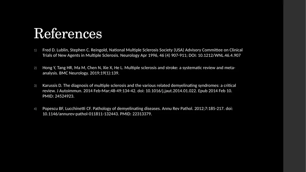 Simultaneous Stroke and first presentation of - slide 10 of 10