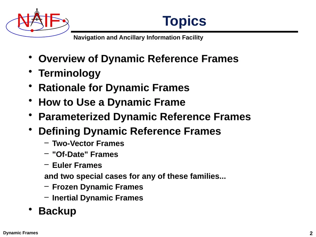 Dynamic Reference Frames April 2023 Dynamic Frames - slide 2 of 61