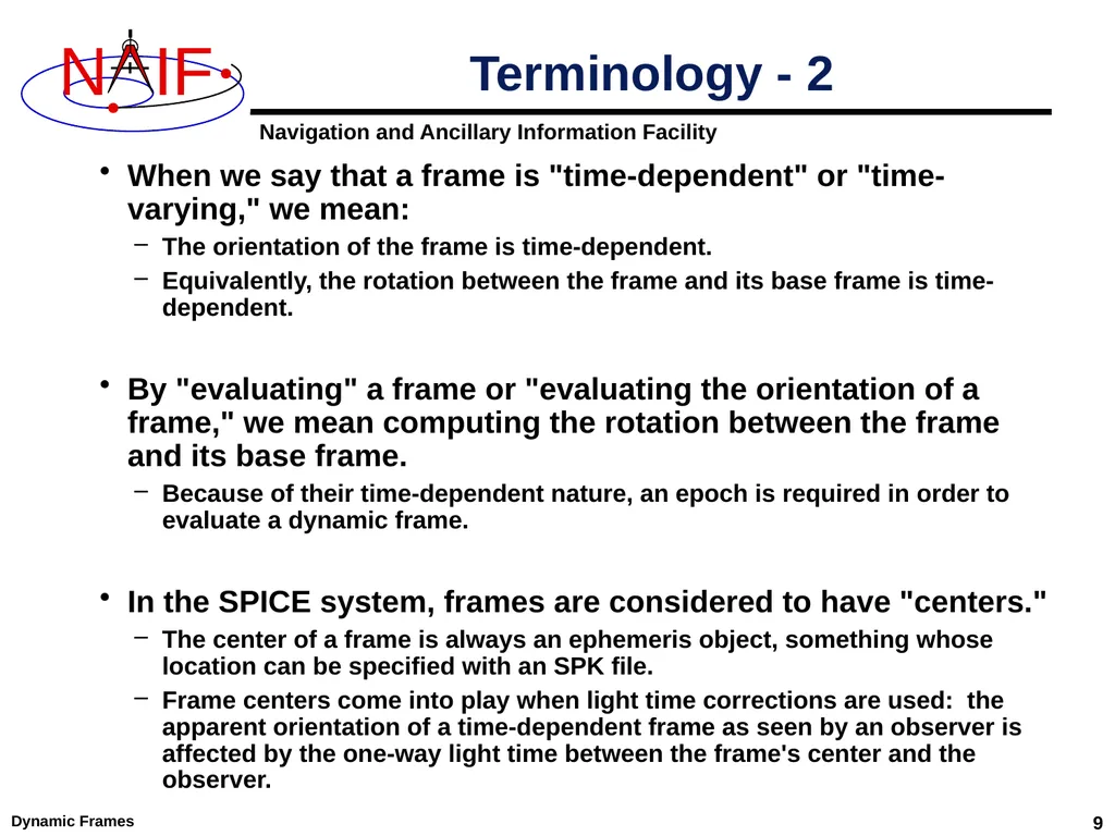 Dynamic Reference Frames April 2023 Dynamic Frames - slide 9 of 61