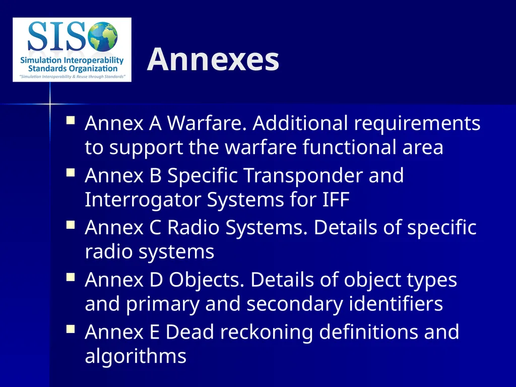 Distributed Interactive Simulation (DIS) 101 Mark - slide 55 of 57
