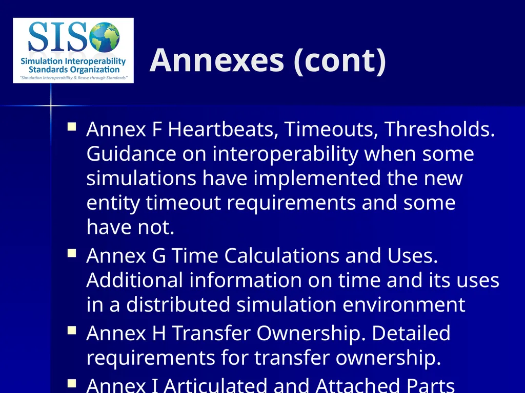 Distributed Interactive Simulation (DIS) 101 Mark - slide 56 of 57