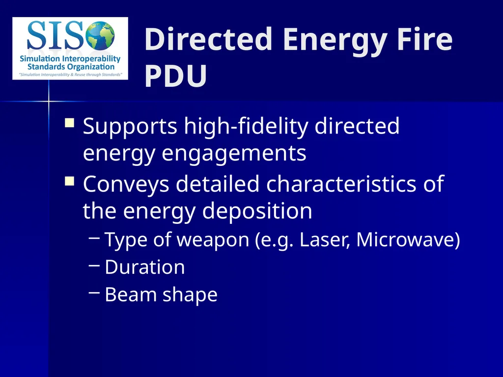 Distributed Interactive Simulation (DIS) 101 Mark - slide 52 of 57