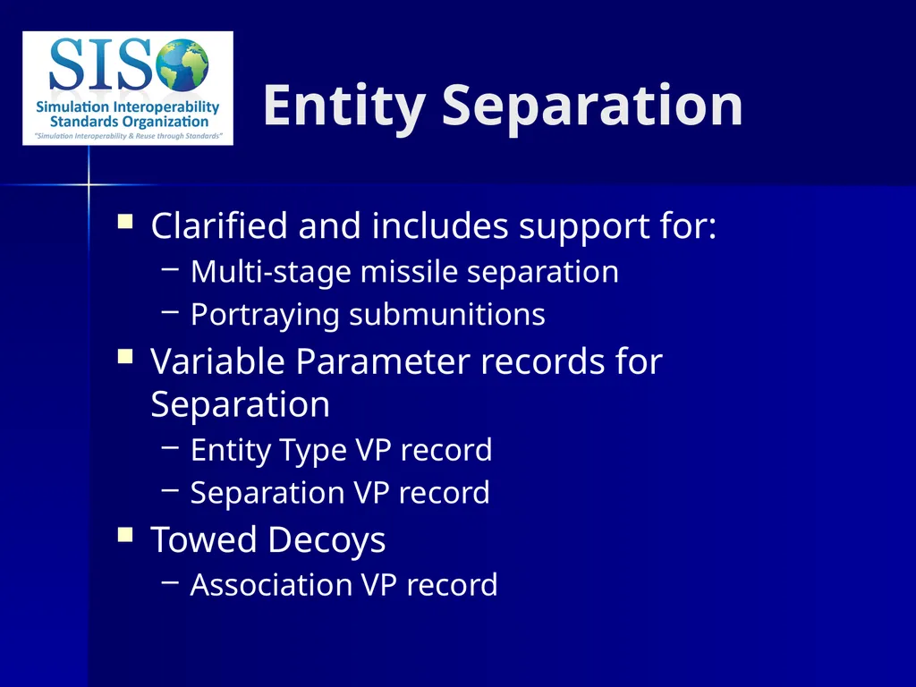 Distributed Interactive Simulation (DIS) 101 Mark - slide 46 of 57