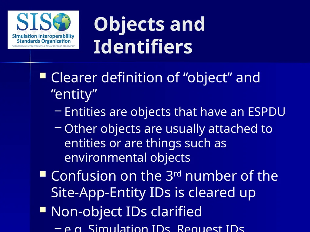 Distributed Interactive Simulation (DIS) 101 Mark - slide 31 of 57