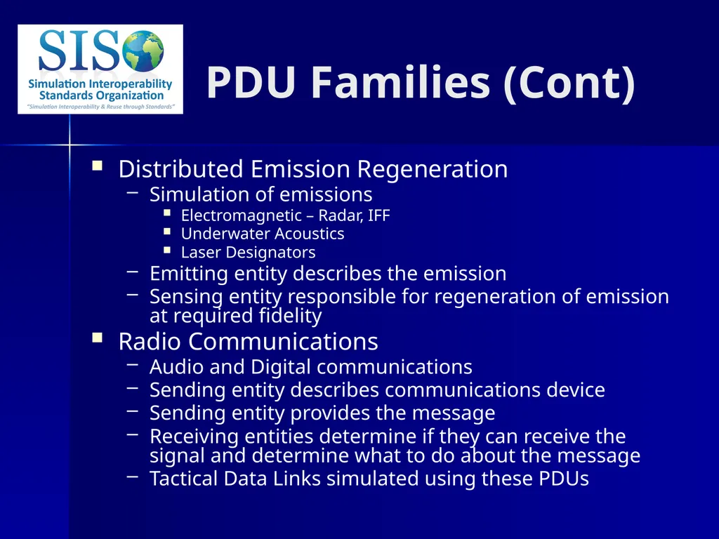 Distributed Interactive Simulation (DIS) 101 Mark - slide 16 of 57