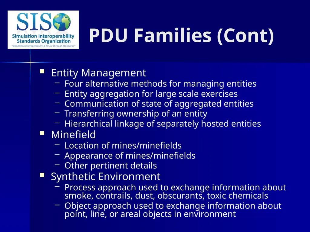 Distributed Interactive Simulation (DIS) 101 Mark - slide 17 of 57