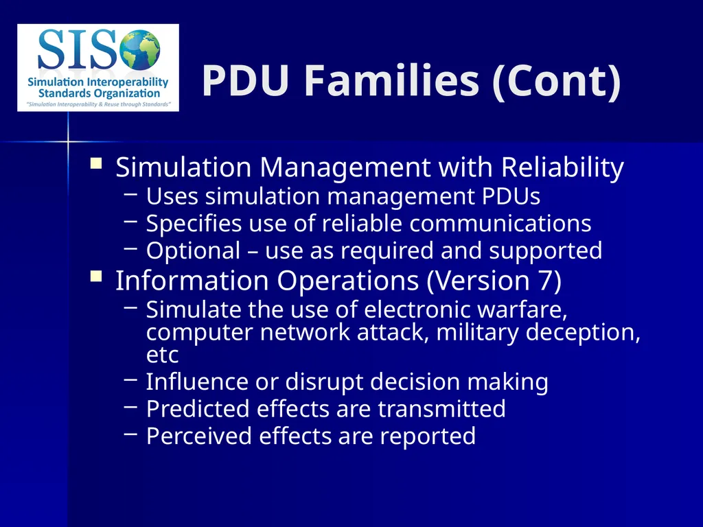 Distributed Interactive Simulation (DIS) 101 Mark - slide 18 of 57