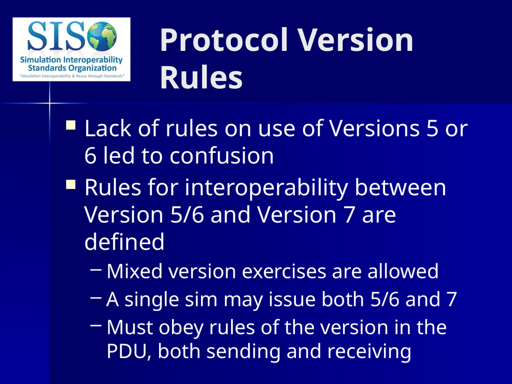 Distributed Interactive Simulation (DIS) 101 Mark - slide 33 of 57