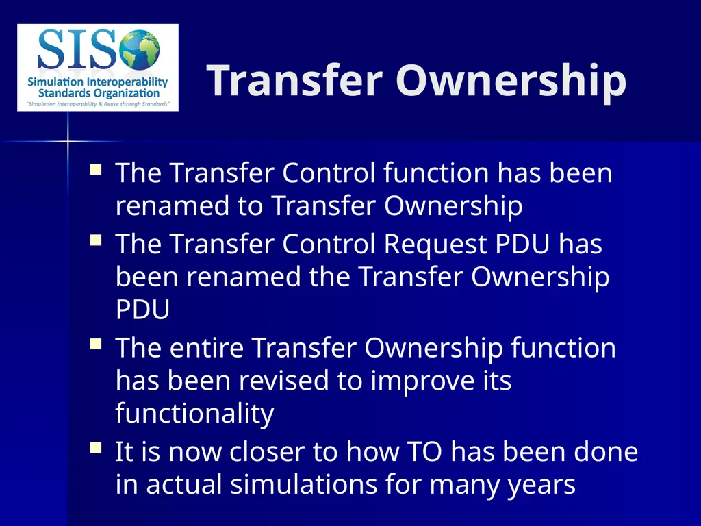 Distributed Interactive Simulation (DIS) 101 Mark - slide 34 of 57