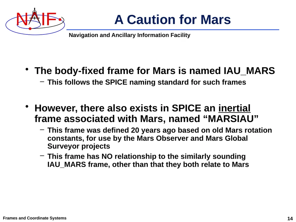 An Overview of Reference Frames and Coordinate - slide 14 of 29