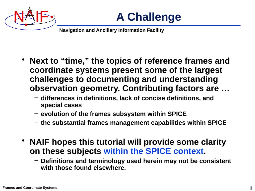 An Overview of Reference Frames and Coordinate - slide 3 of 29