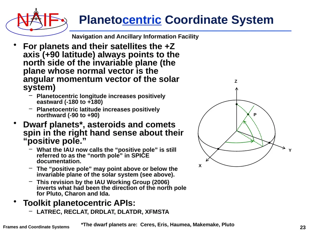 An Overview of Reference Frames and Coordinate - slide 23 of 29