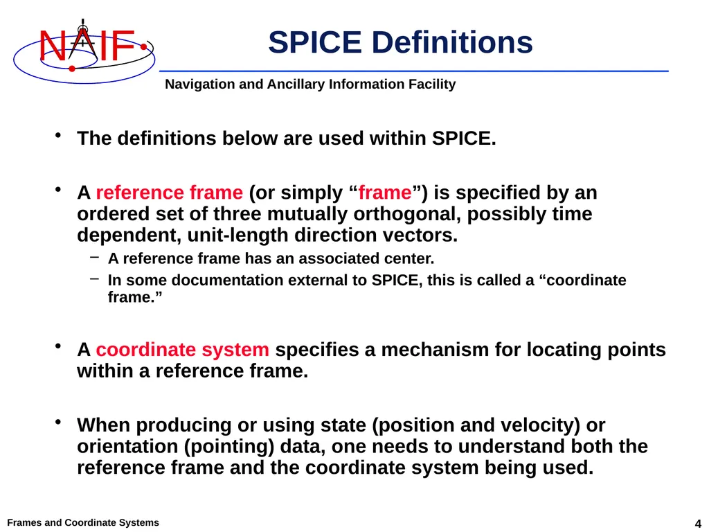 An Overview of Reference Frames and Coordinate - slide 4 of 29