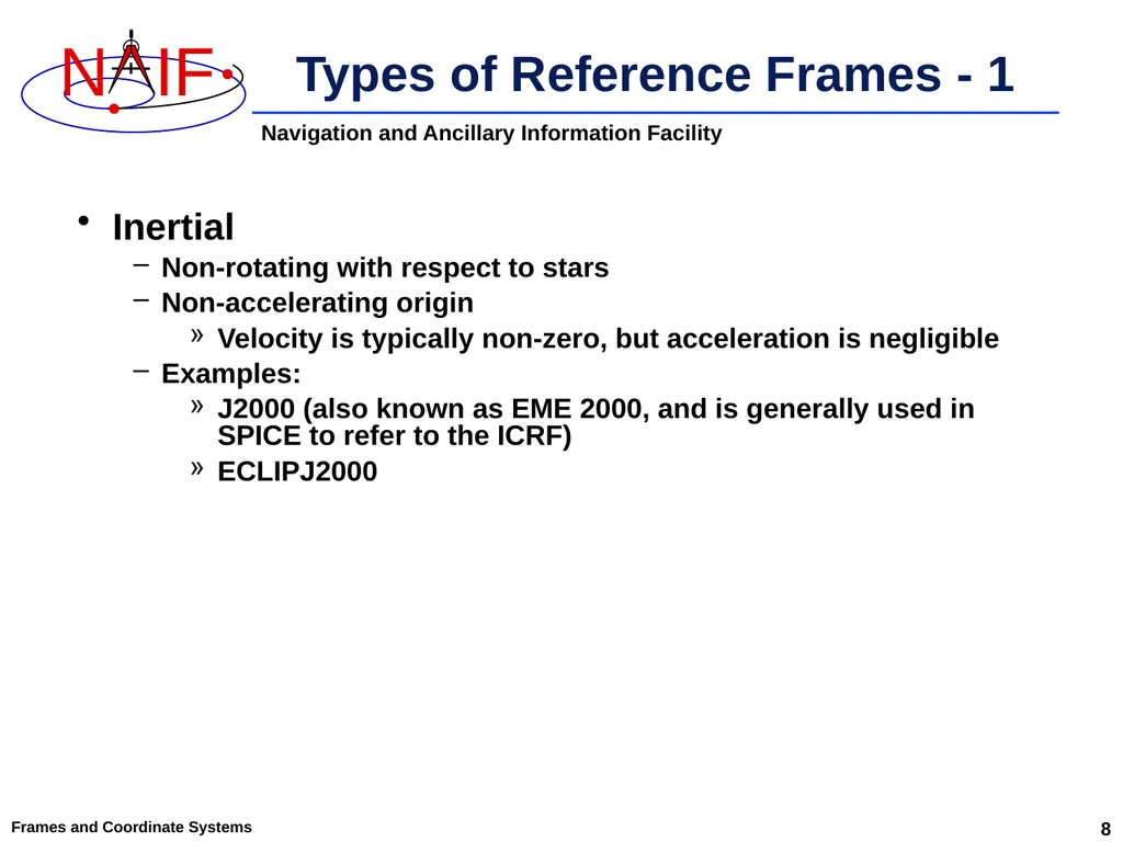 An Overview of Reference Frames and Coordinate - slide 8 of 29